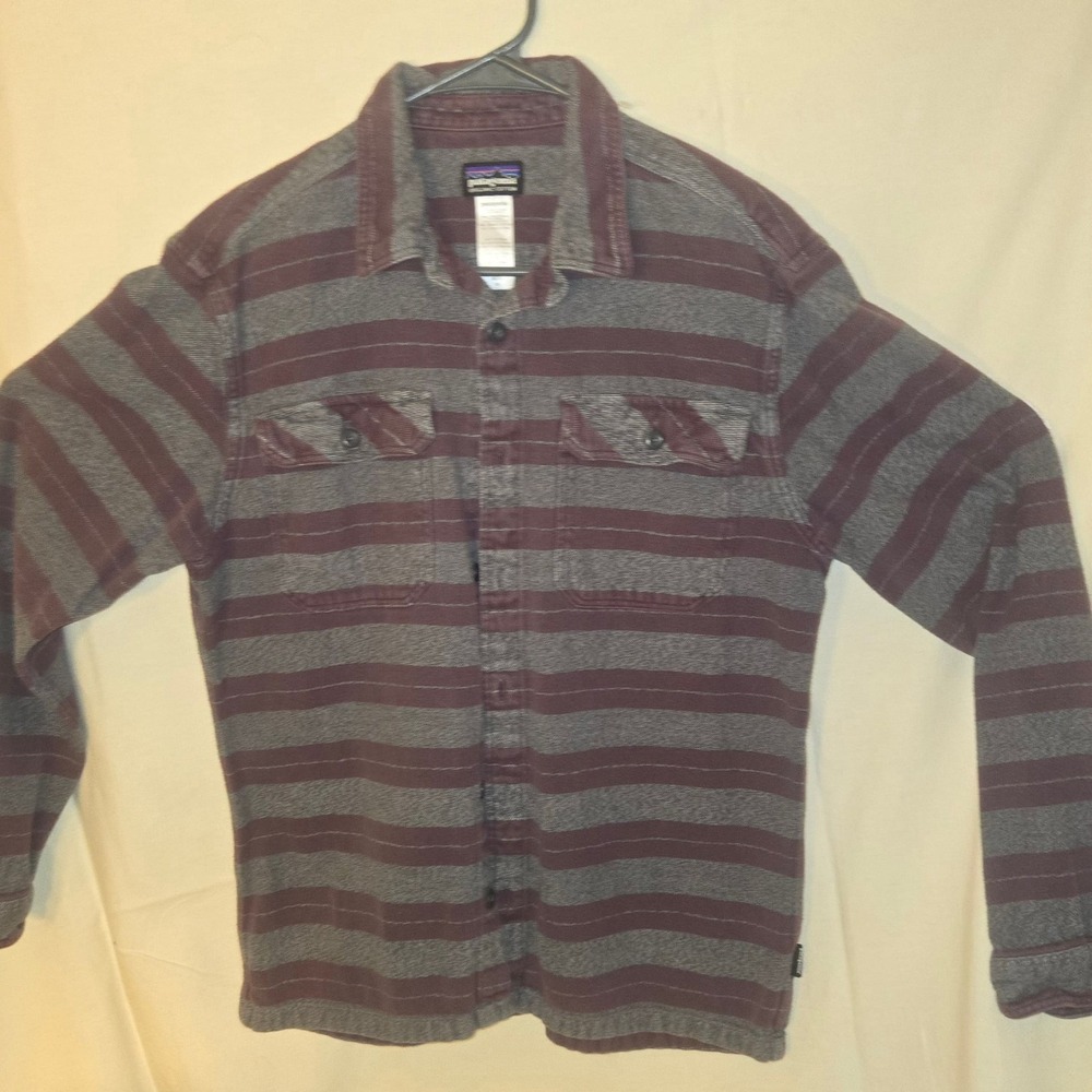 Patagonia Organic Cotton Thick Flannel Button Down Shirt Wonderful Quality